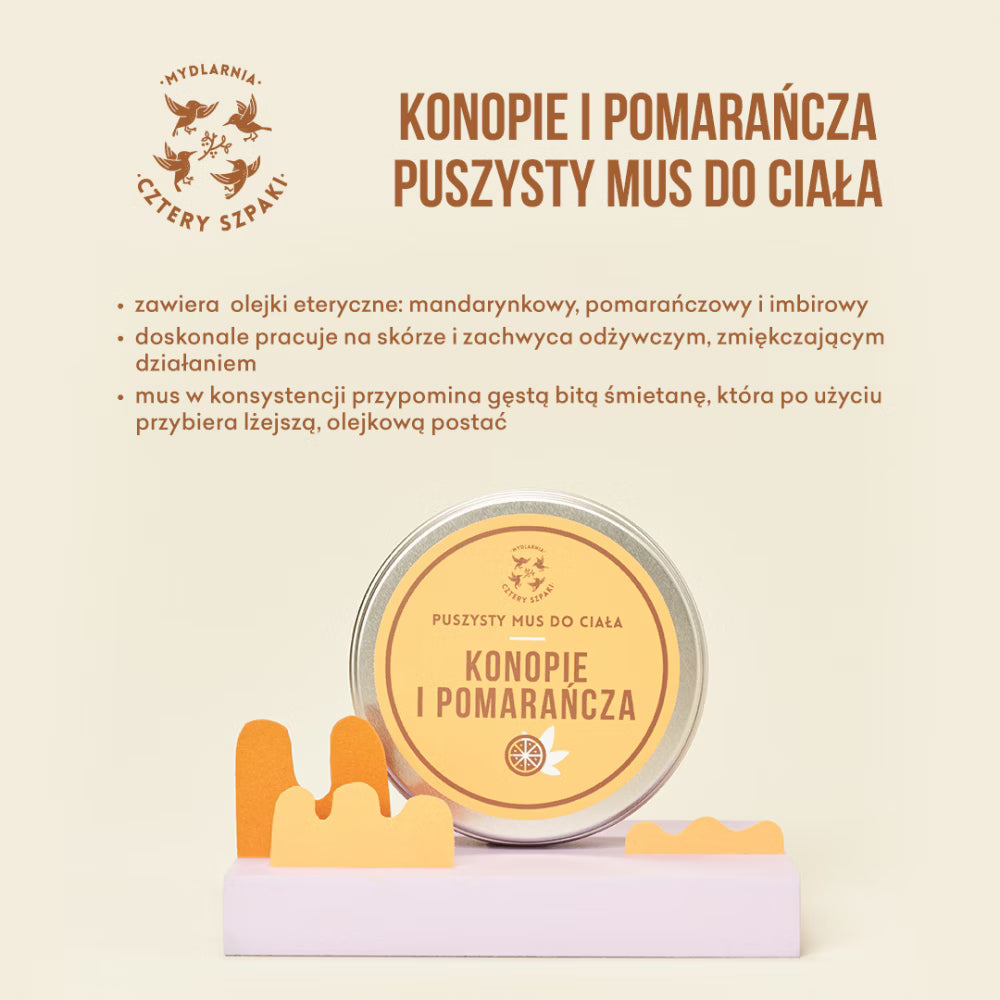 Mus do ciała - Konopie, Pomarańcza