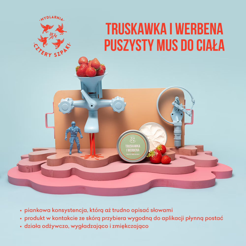 Mus do ciała - Truskawka, Werbena