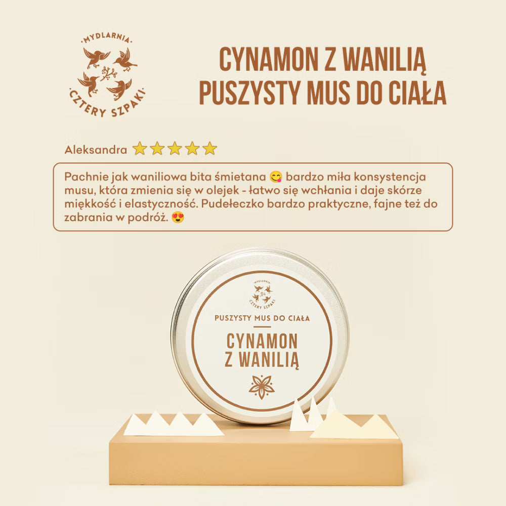 Mus do ciała - Cynamon, Wanilia