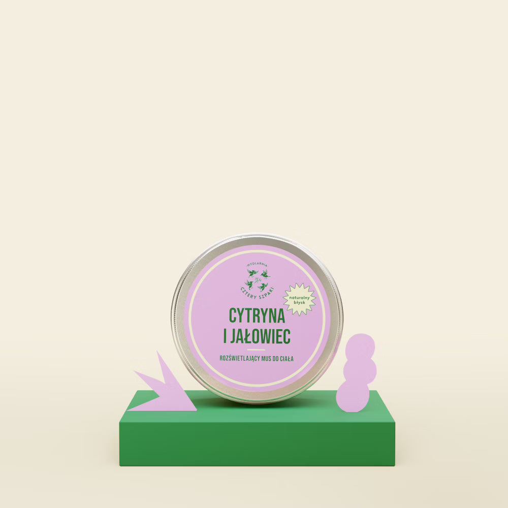 Mus do ciała rozświetlający - Cytryna, Jałowiec