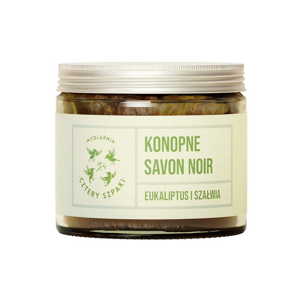 Mydło konopne savon noir - Eukaliptus, Szałwia