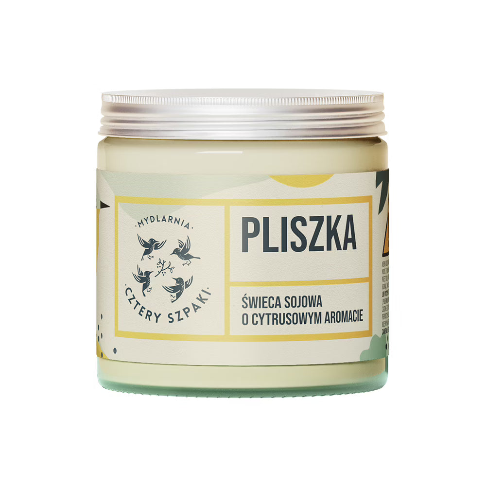 Świeca sojowa Pliszka - Cytrynowa