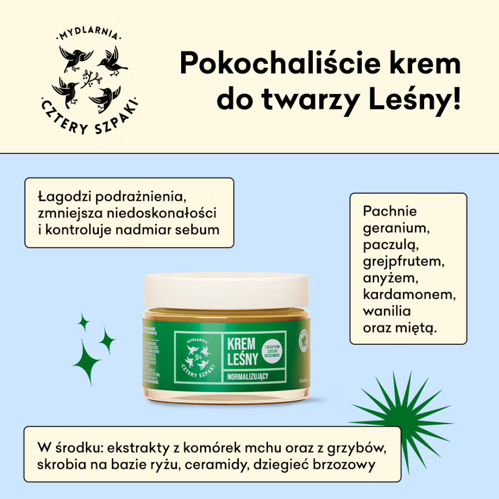 Normalizujący krem do twarzy - Leśny