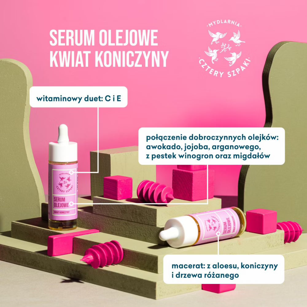 Olejowe serum do twarzy - Kwiat Koniczyny