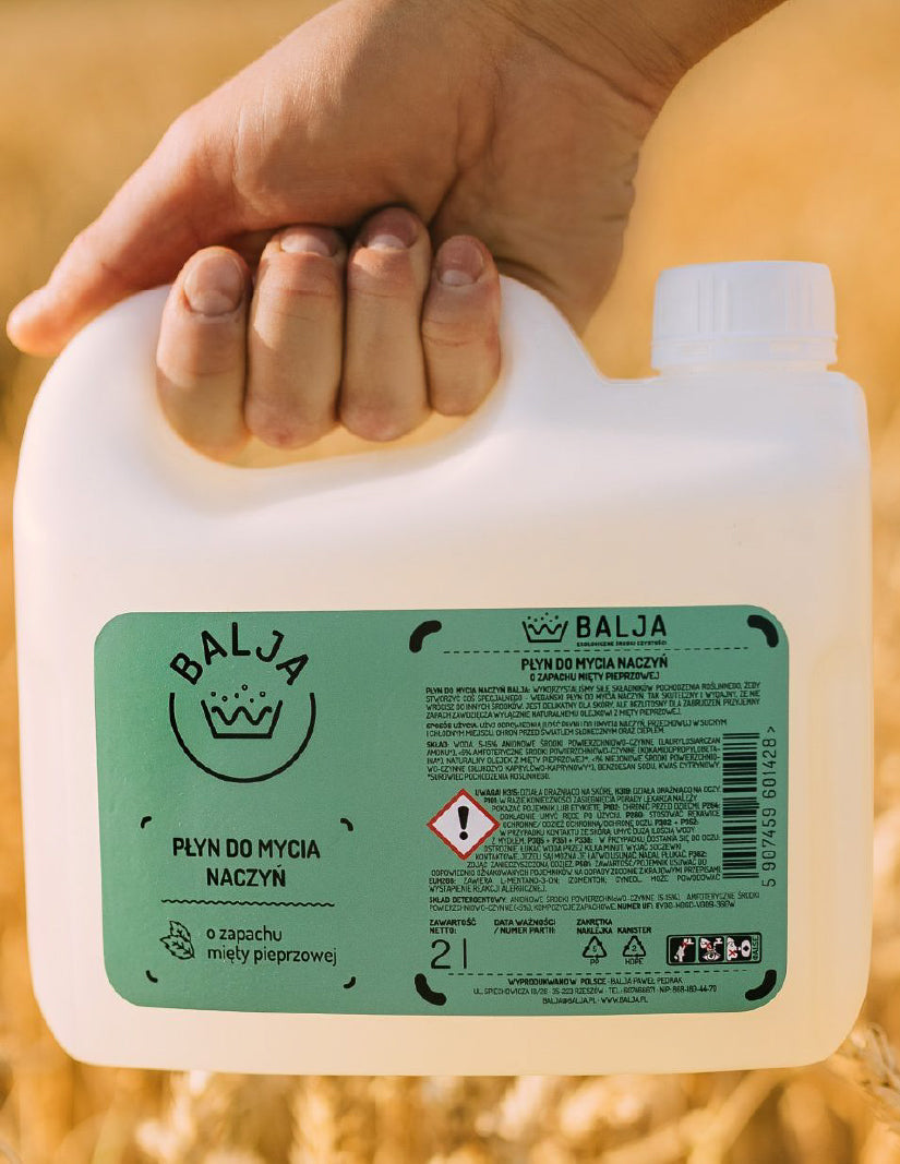 Płyn do mycia naczyń - Mięta Pieprzowa REFILL