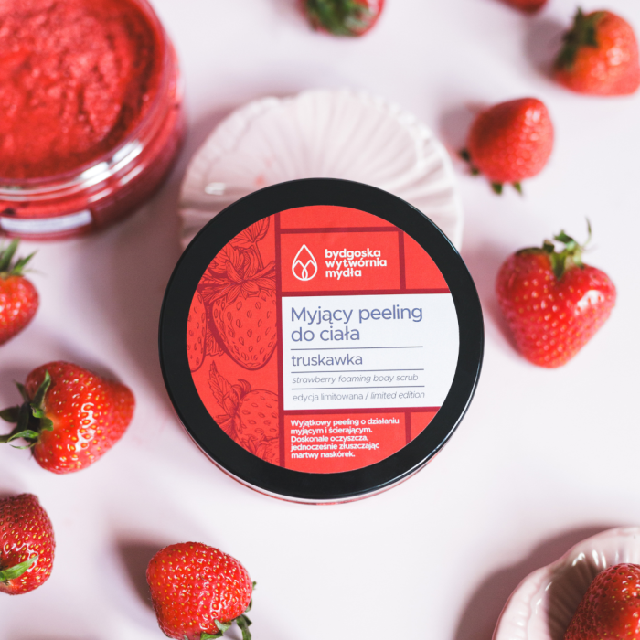 Peeling myjący - Truskawka